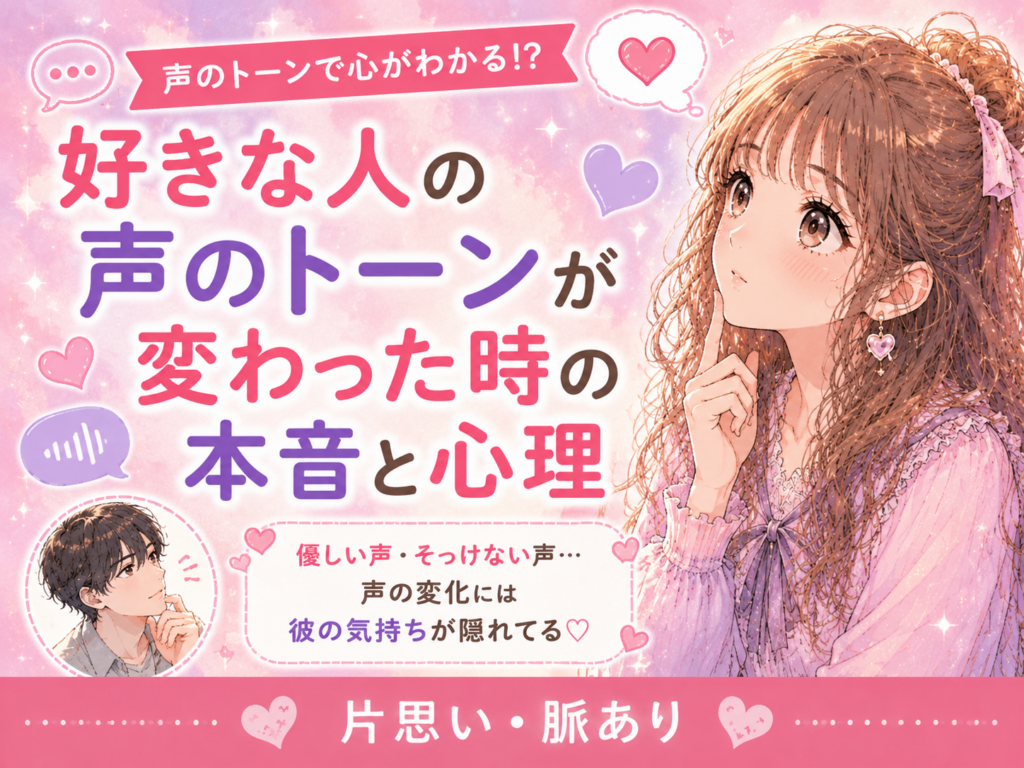 好きな人の前で声のトーンが変わる男性心理|高くなる・低くなる理由と脈ありサイン