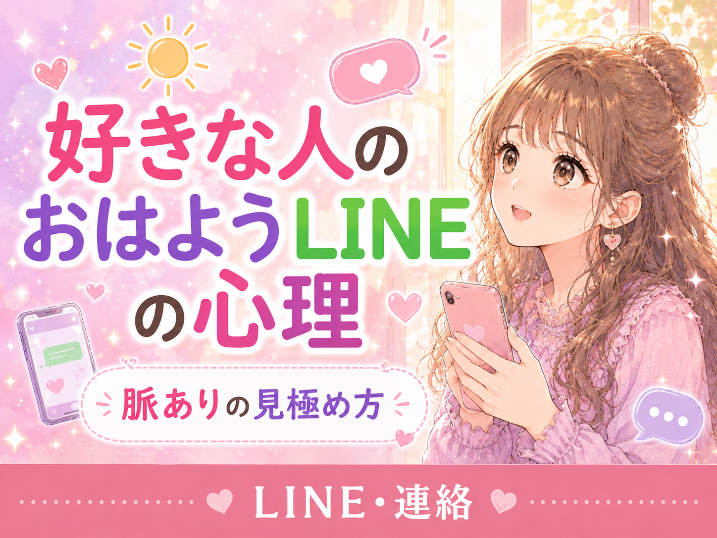 好きな人からのおはようLINEは脈あり?男性心理・脈なしとの違いと返し方