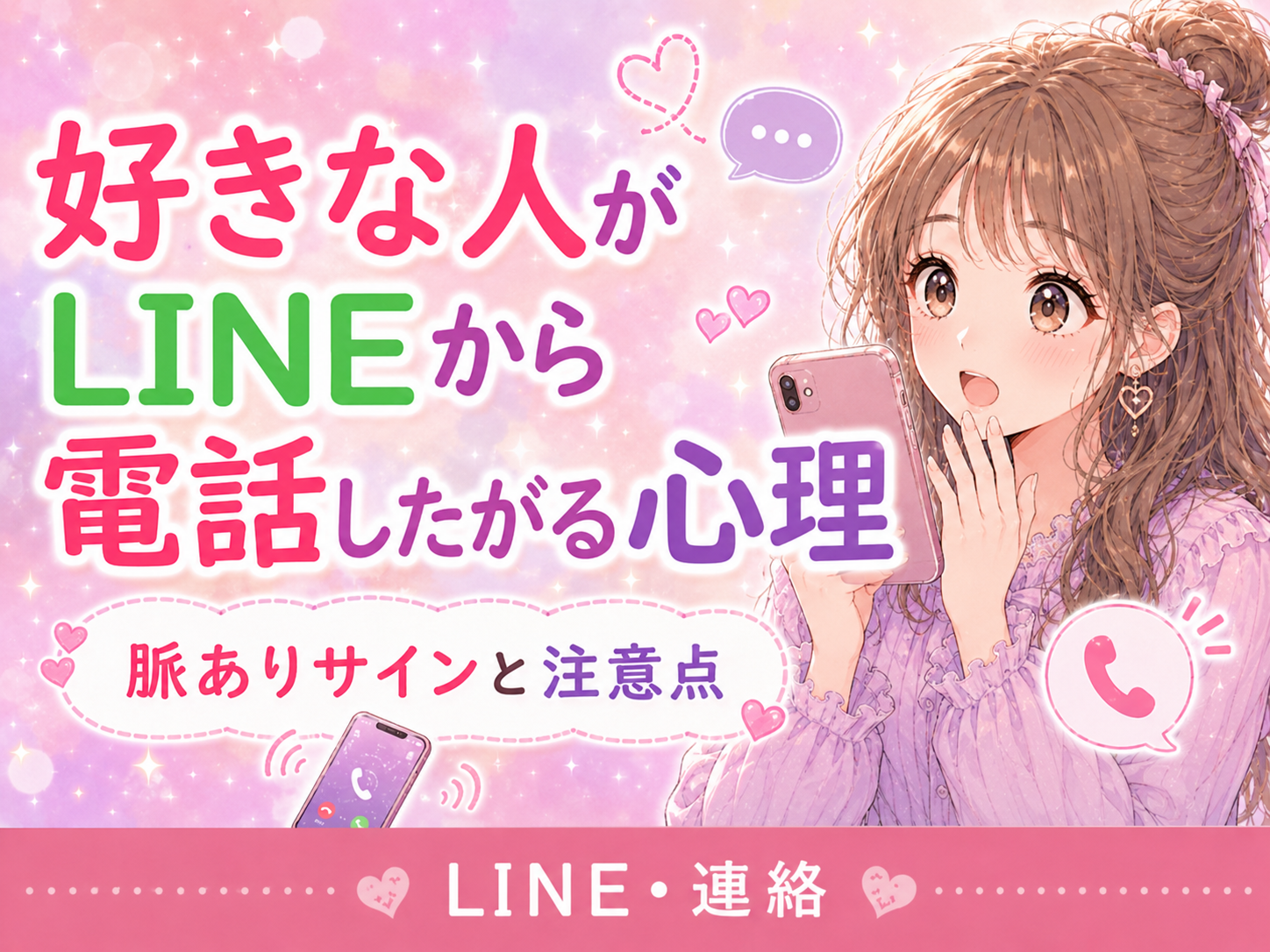 好きな人がLINEから電話したがる心理|脈ありサインと注意点