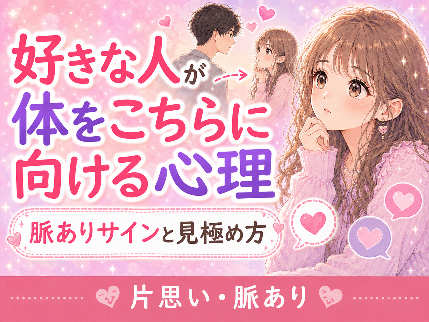 好きな人が体をこちらに向ける心理|脈ありサインと勘違いを見極める方法