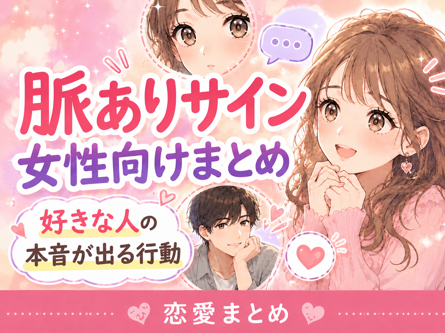 脈ありサイン女性向けまとめ｜好きな人の本音が出る行動とは