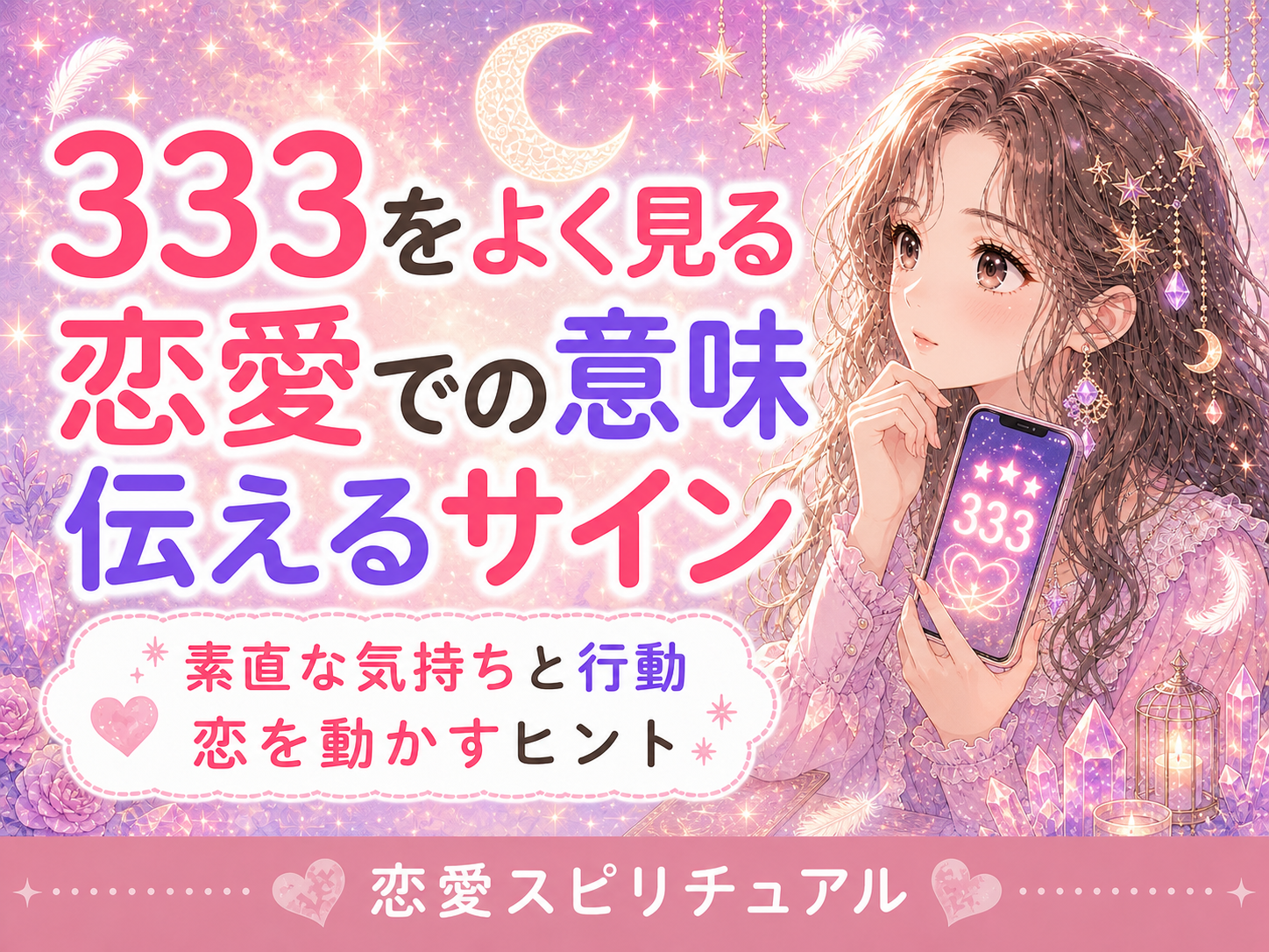 エンジェルナンバー333の恋愛での意味｜気持ちを伝えるヒント