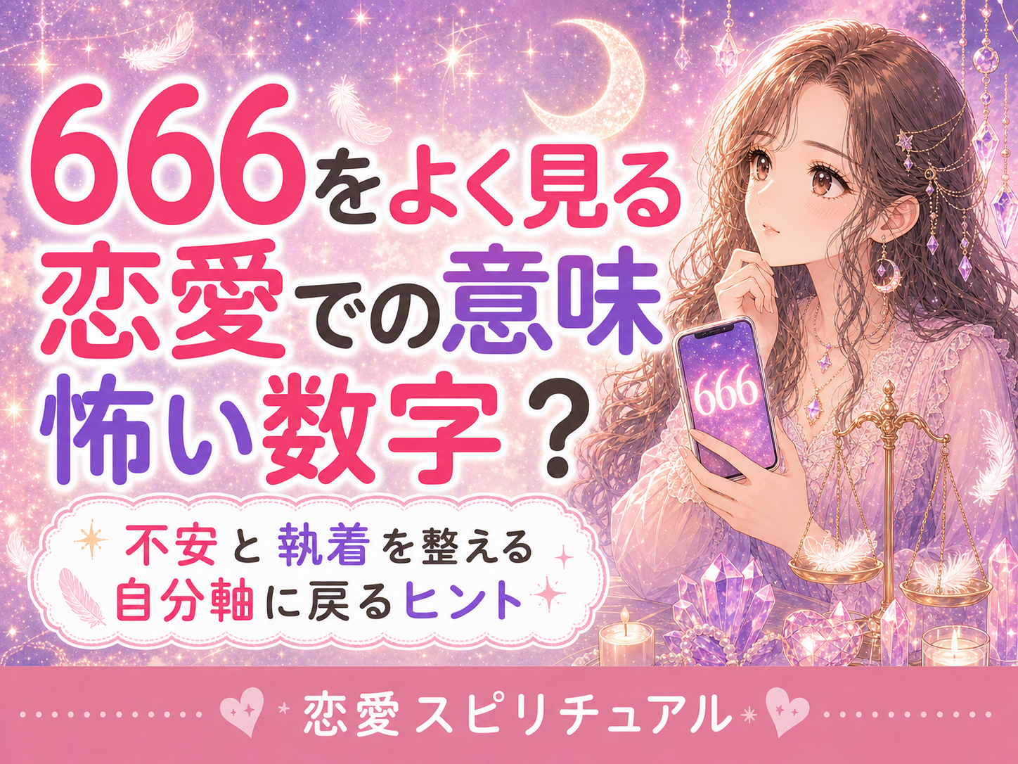 エンジェルナンバー666の恋愛での意味｜怖い数字と決めない読み方