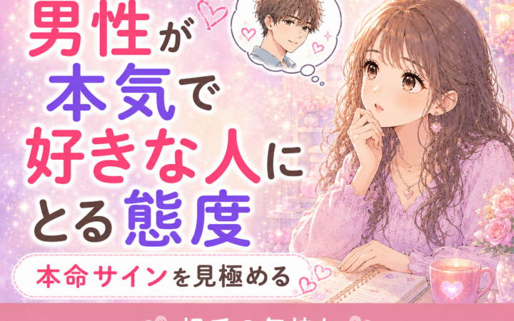 男性が本気で好きな人にとる態度