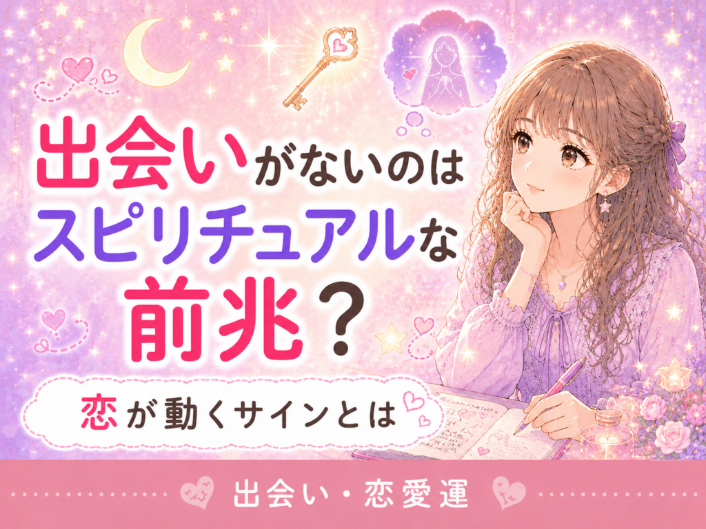 出会いがないのはスピリチュアルな前兆?
