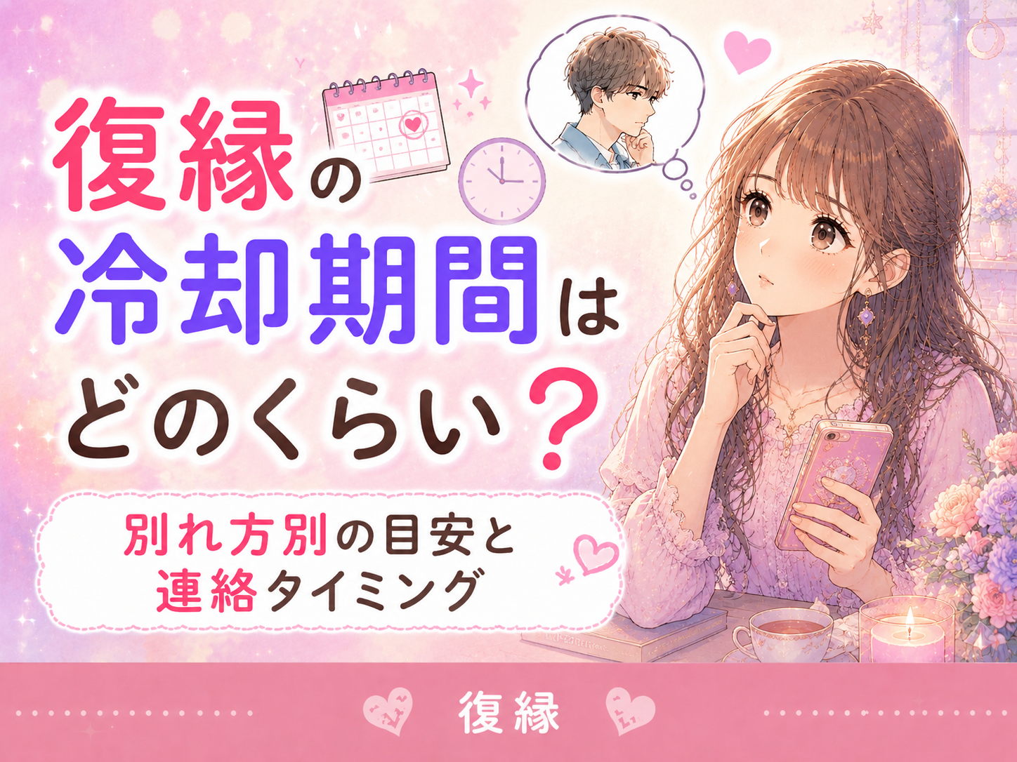 復縁の冷却期間はどのくらい?
