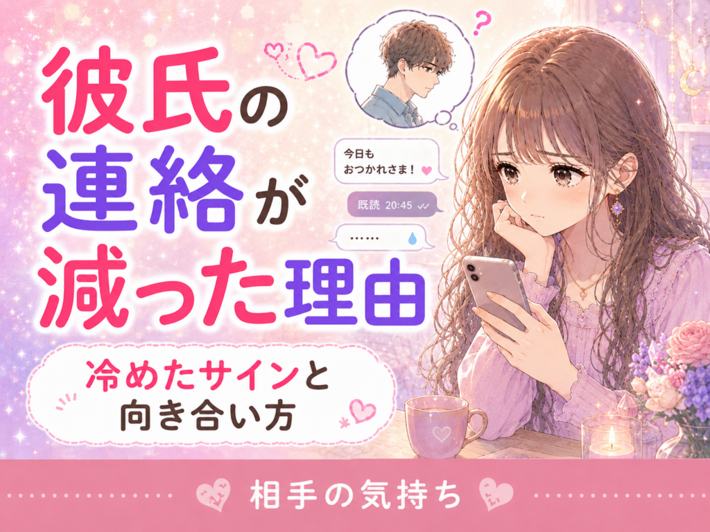 彼氏の連絡が減った理由
