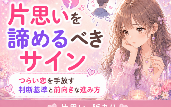 片思いを諦めるべきサイン