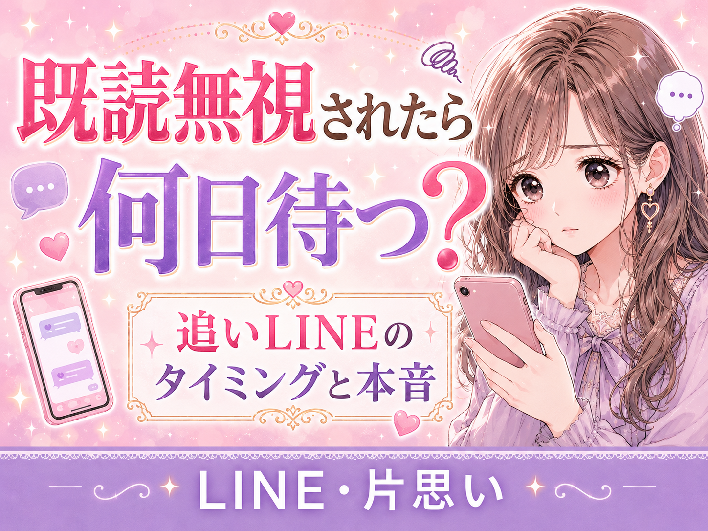 既読無視されたら何日待つ?好きな人への追いLINEのタイミングと脈あり判断