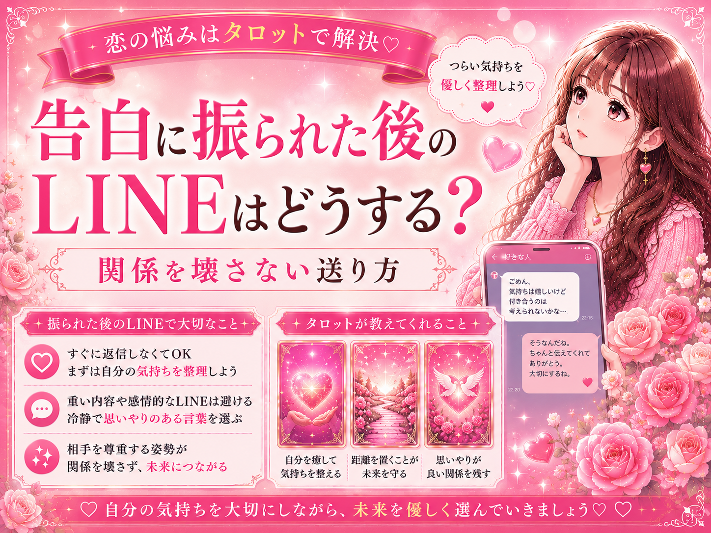 告白に振られた後のLINEはどうする？関係を壊さない送り方