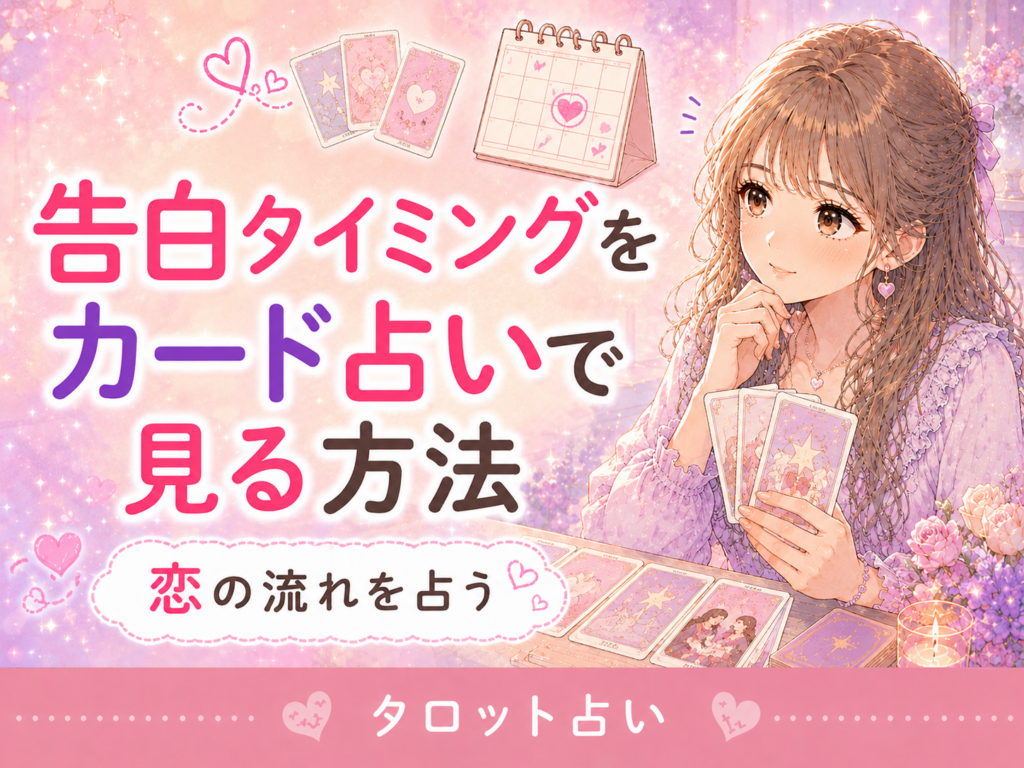 告白タイミングをカード占いで見る方法