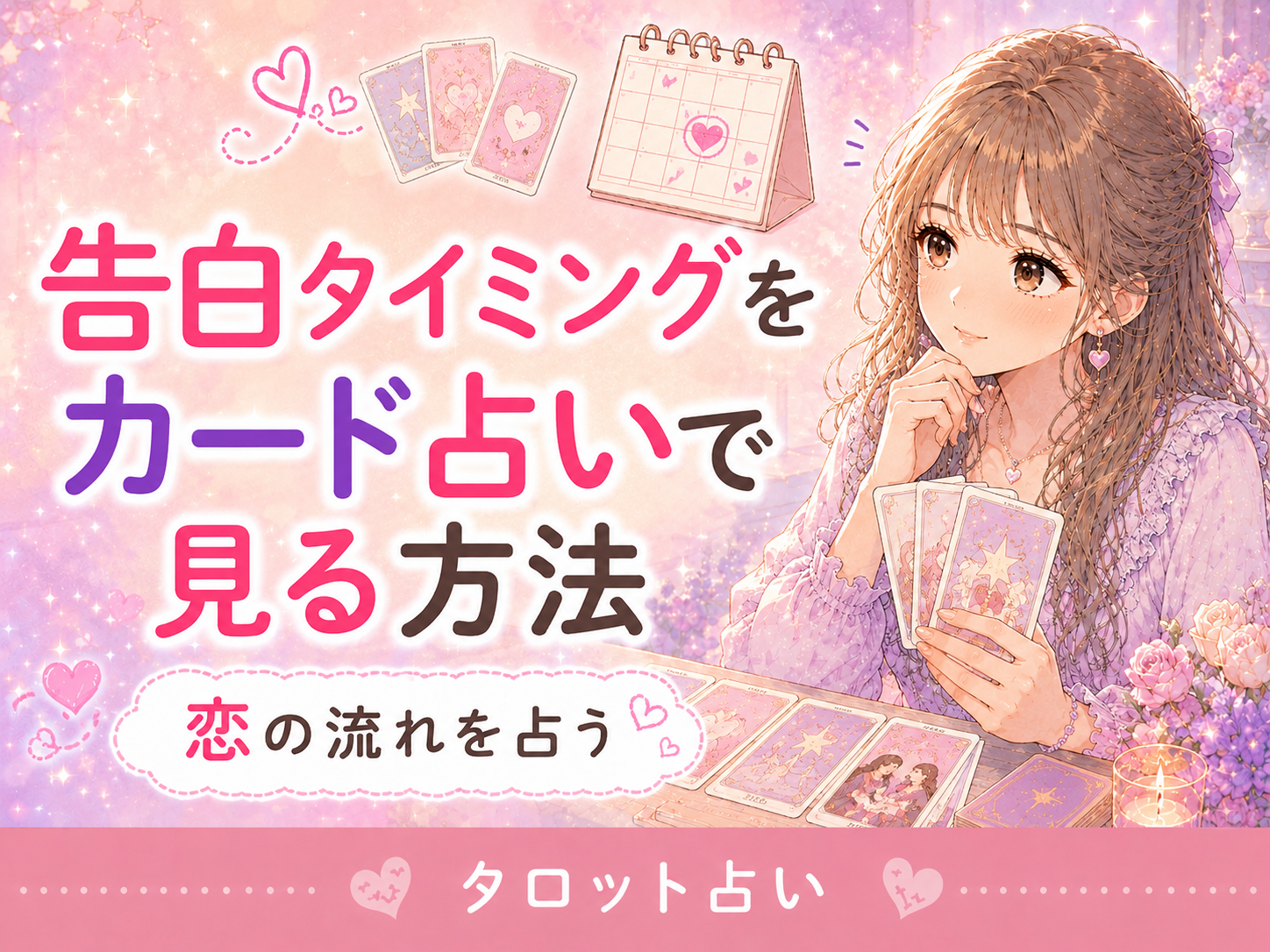 告白タイミングをカード占いで見る方法