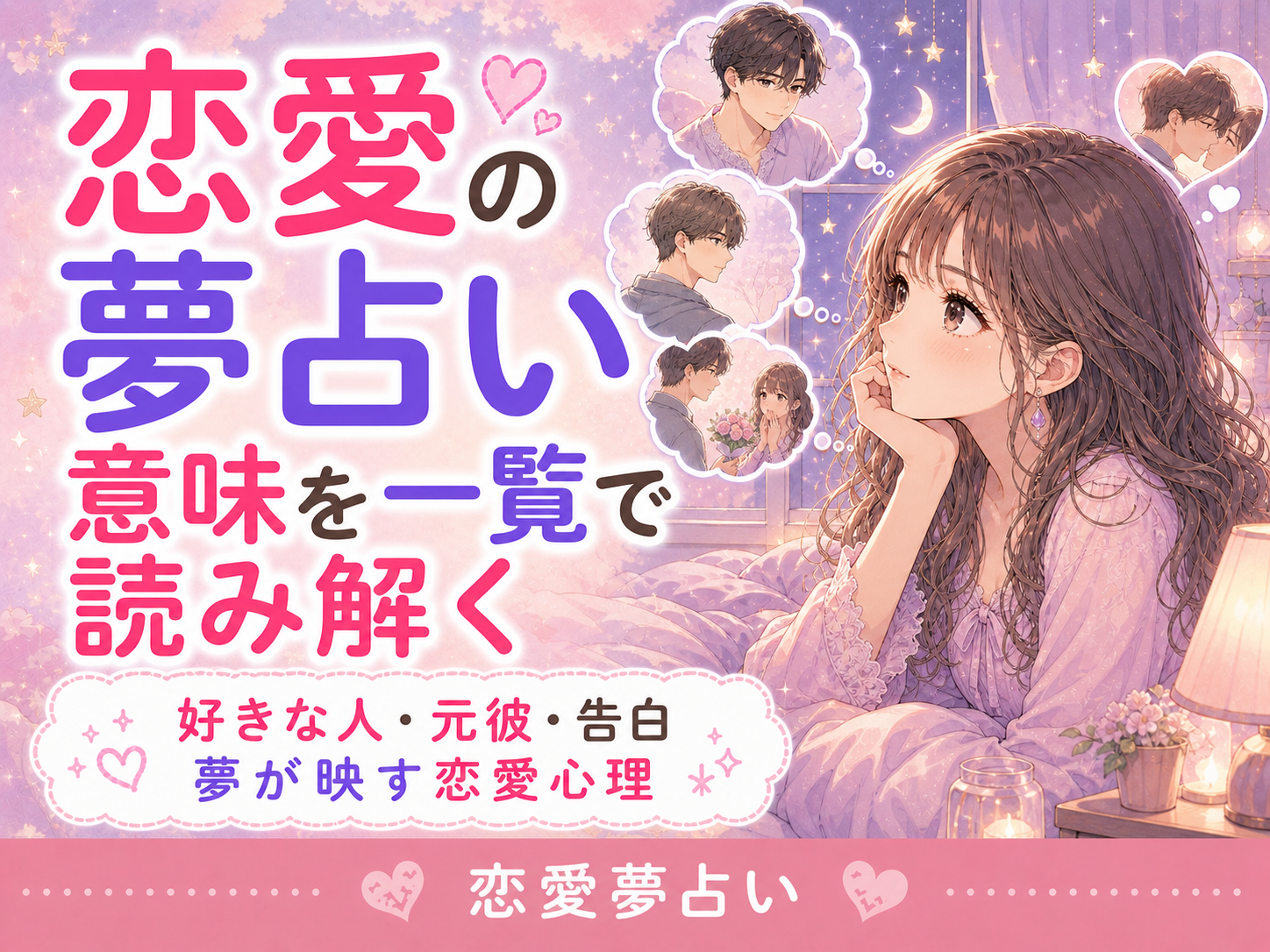 恋愛の夢占い一覧｜好きな人・元彼・告白・キスなど夢の意味
