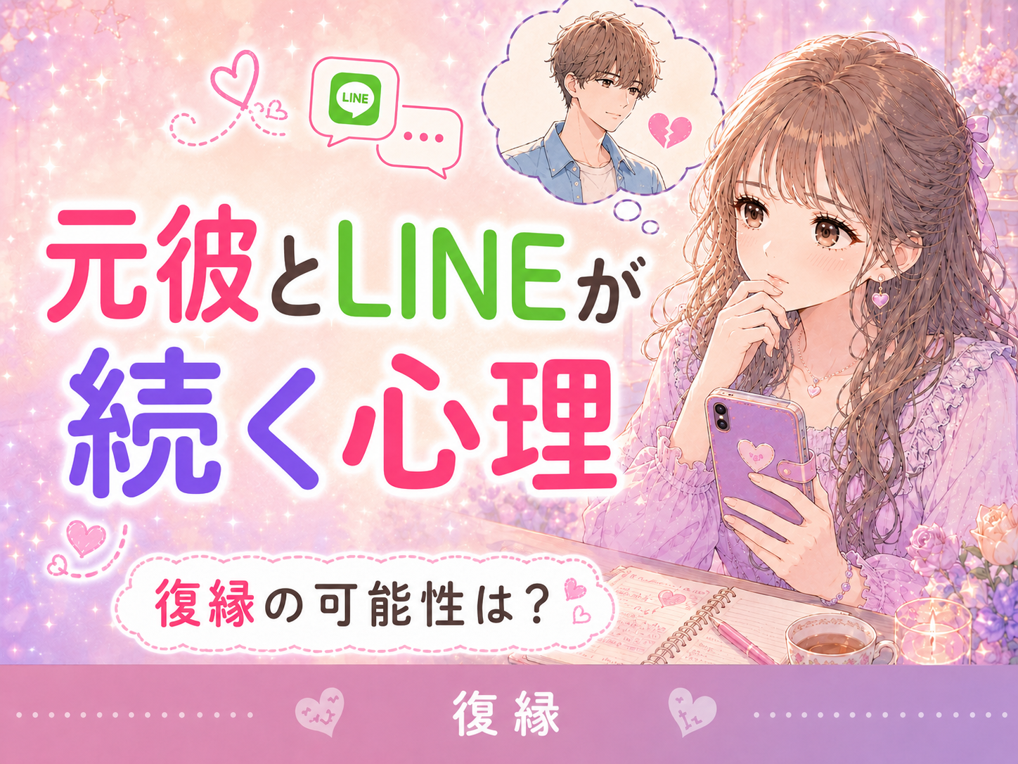 元彼とLINEが続く心理｜復縁の可能性と期待しすぎない見極め方