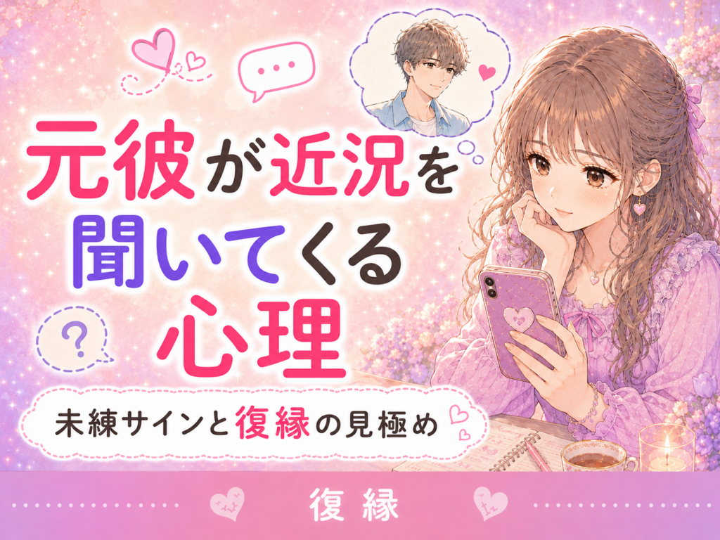 元彼が近況を聞いてくる心理｜未練サインと復縁の見極め方