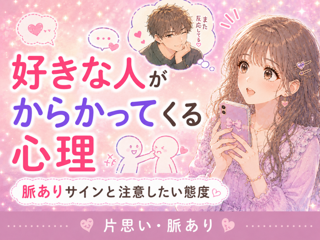 好きな人がからかってくる男性心理|脈ありサインと注意したい態度