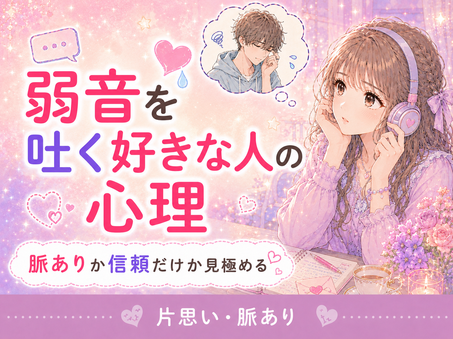 好きな人が弱音を吐く男性心理|脈あり・本命か見分けるサイン