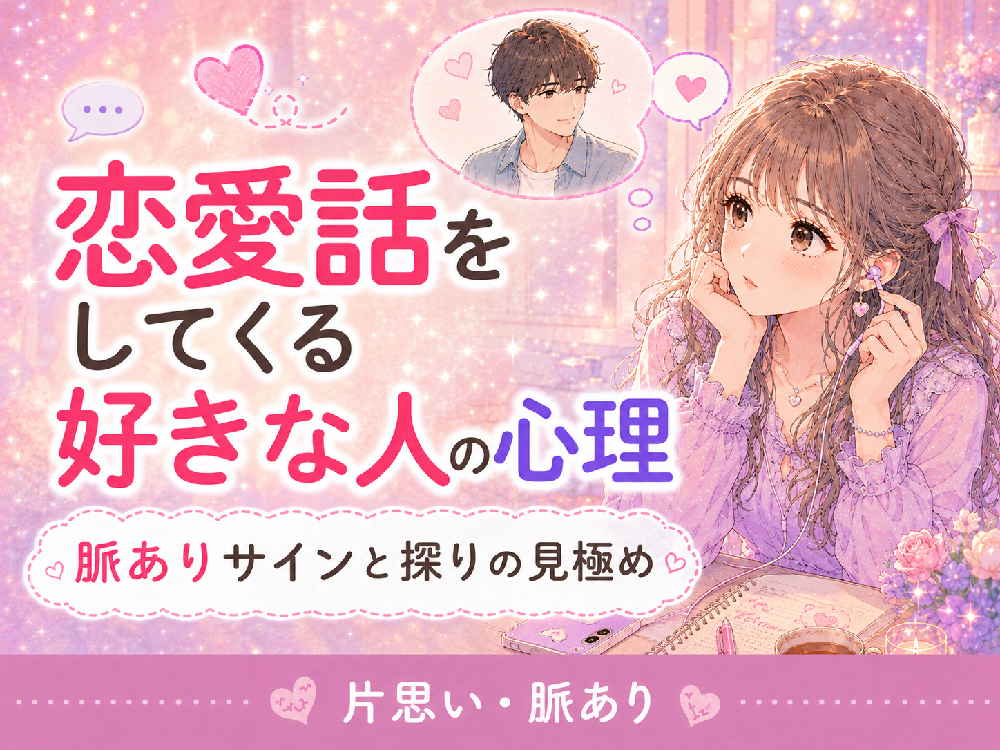 好きな人が恋愛話をしてくる心理|脈ありの探りと友達扱いの違い・返し方