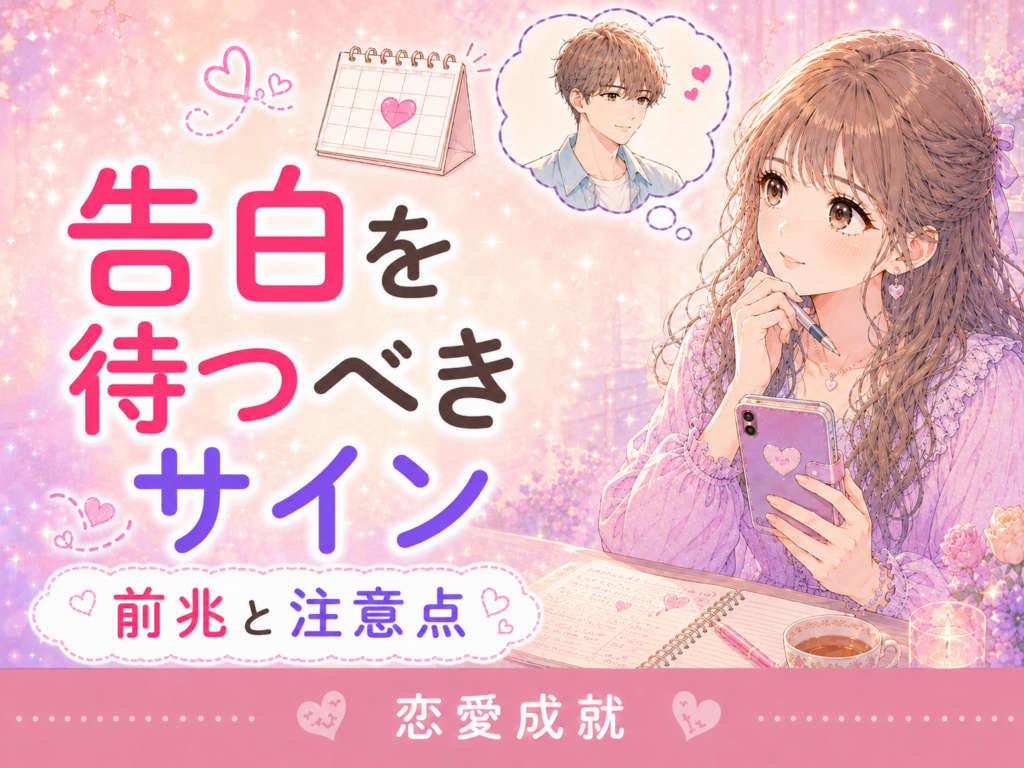 告白を待つべきサイン|好きな人が気持ちを伝えそうな前兆と注意点