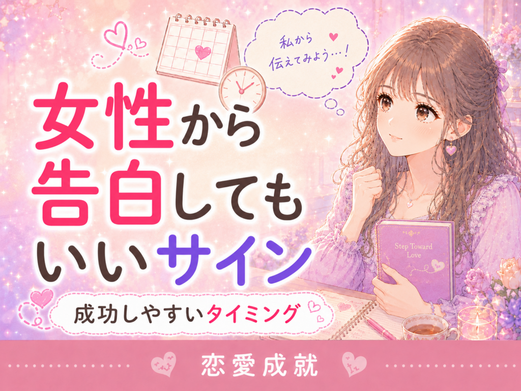 女性から告白してもいいサイン｜成功しやすいタイミングと避けたい時期