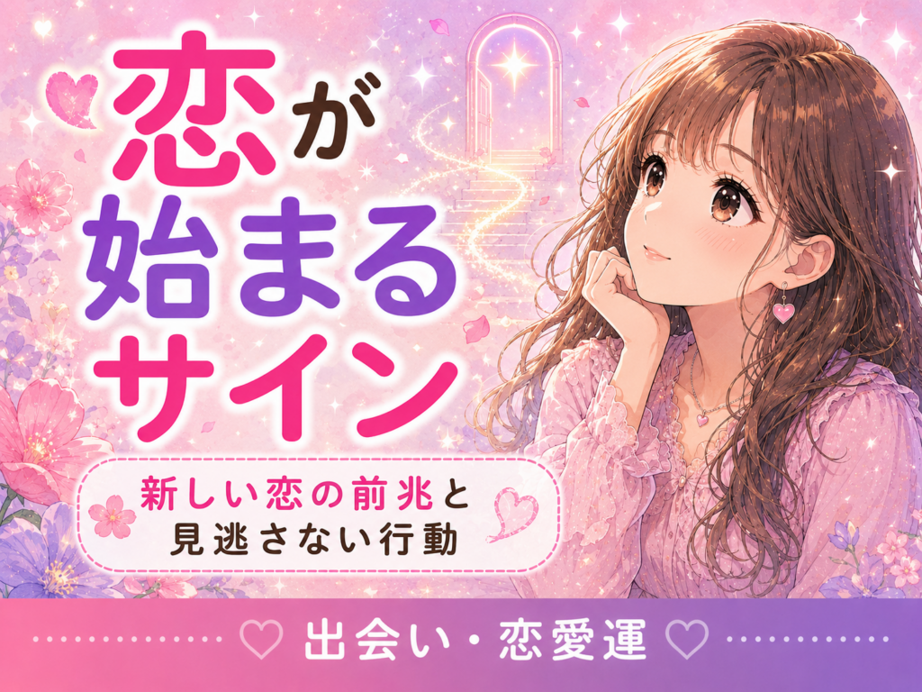 恋が始まるサイン|新しい恋の前兆と見逃さない行動