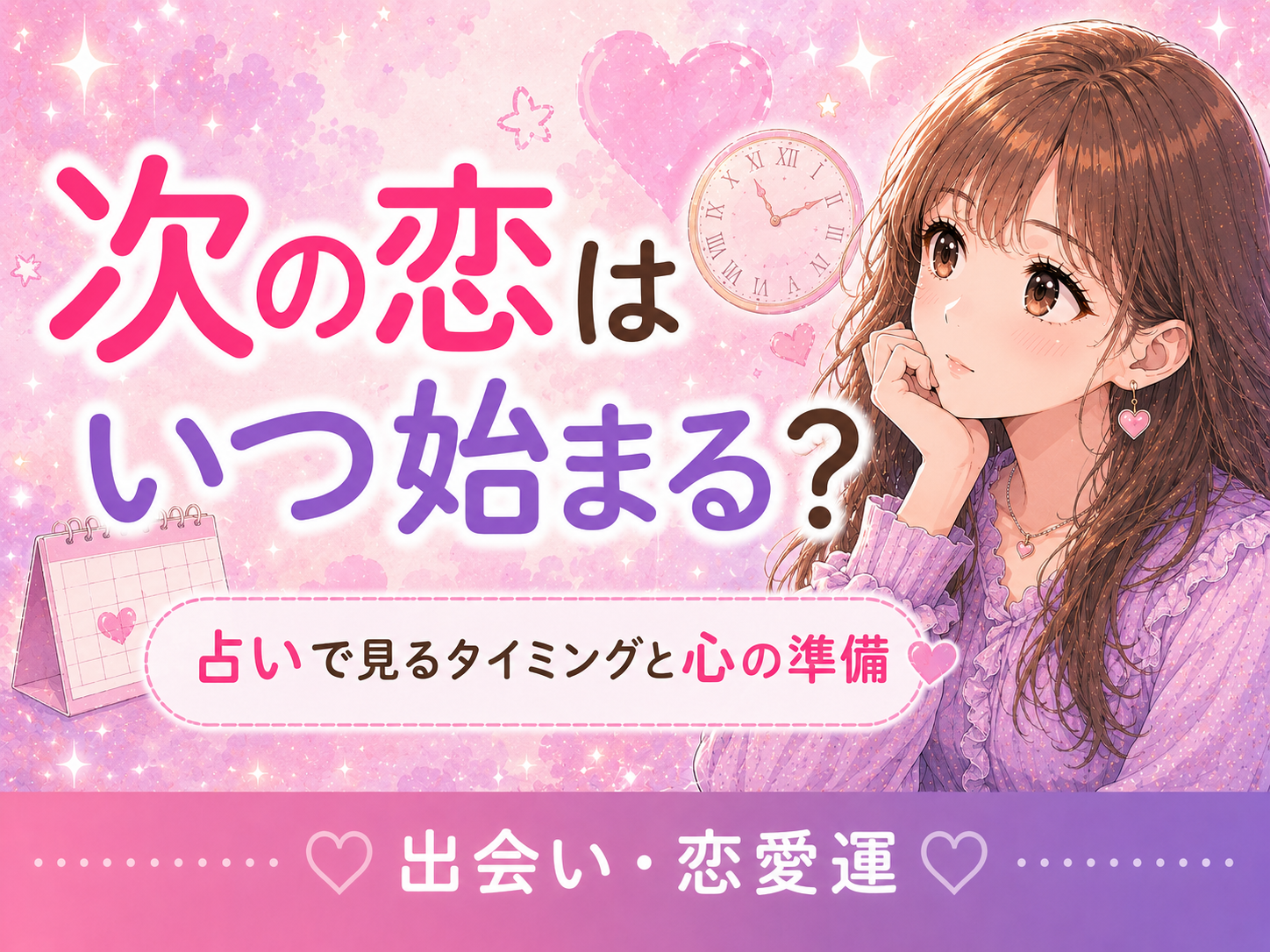 次の恋はいつ始まる？占いで見るタイミングと心の準備