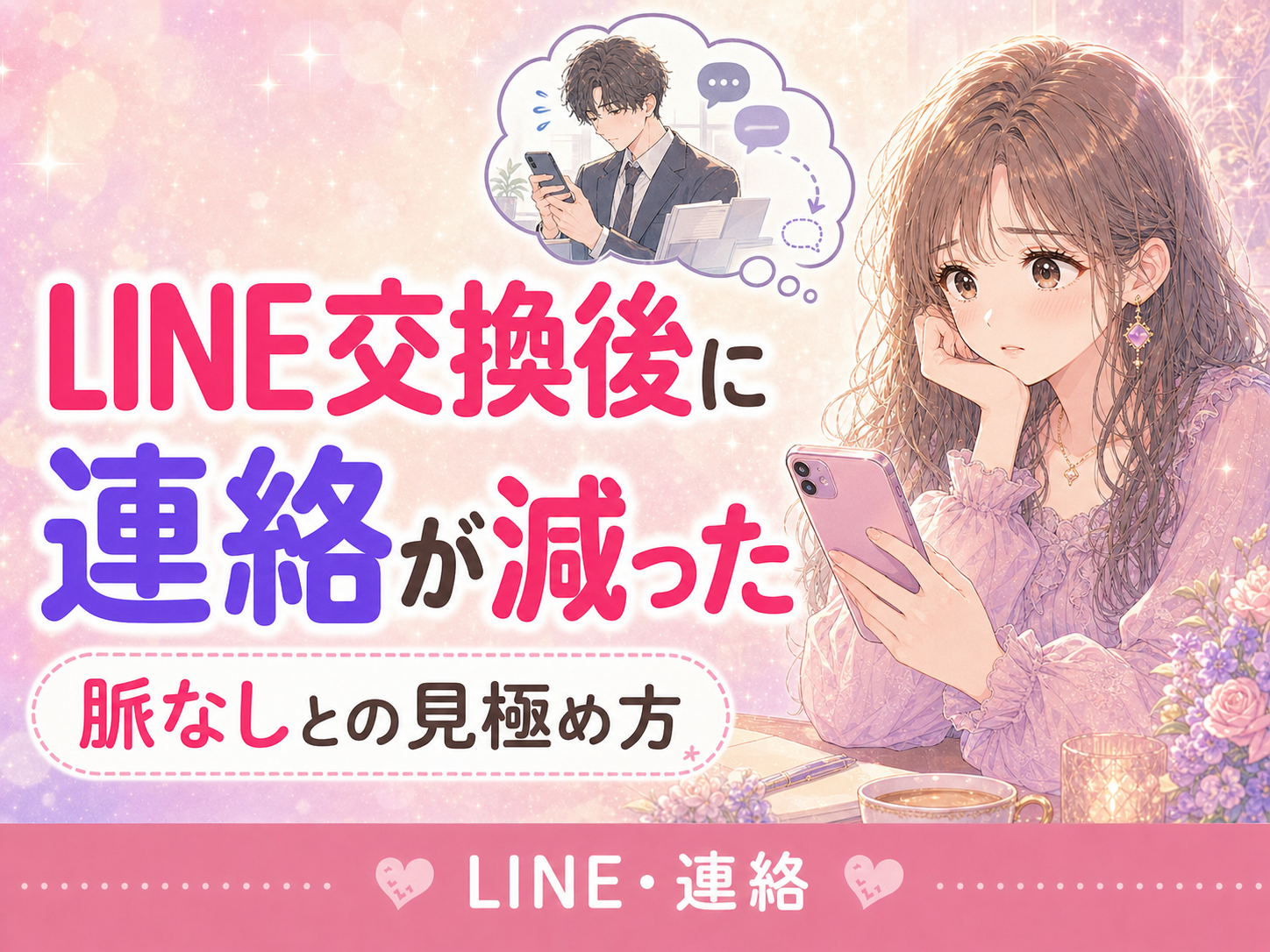 マッチングアプリでLINE交換後に連絡が減った理由｜脈なしの見極め方