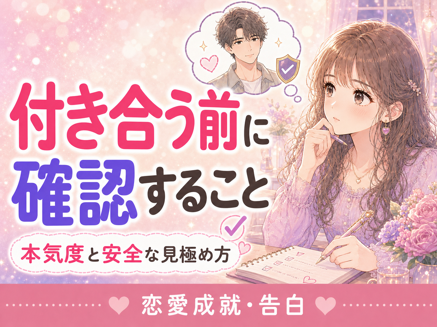 マッチングアプリで付き合う前に確認すること｜本気度と安全な見極め方