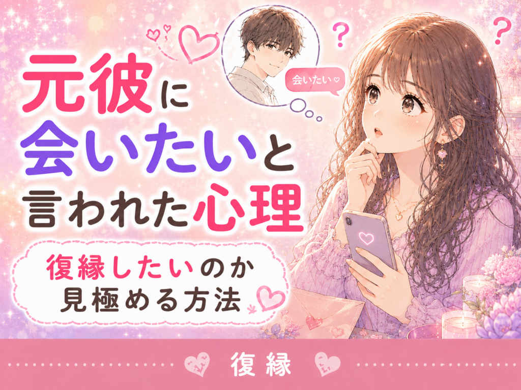 元彼に会いたいと言われた心理