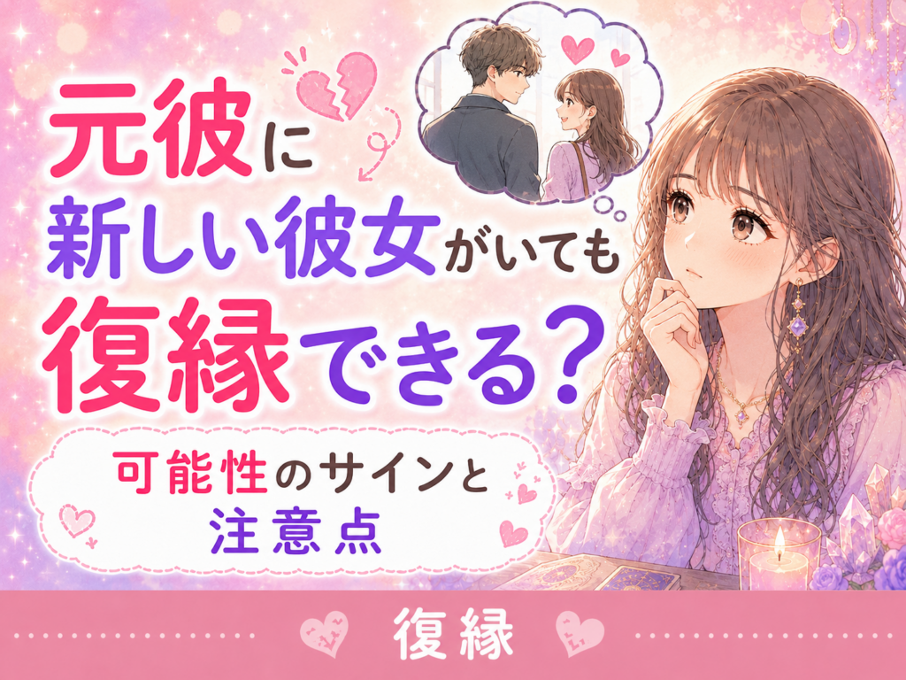 元彼に新しい彼女がいても復縁できる?