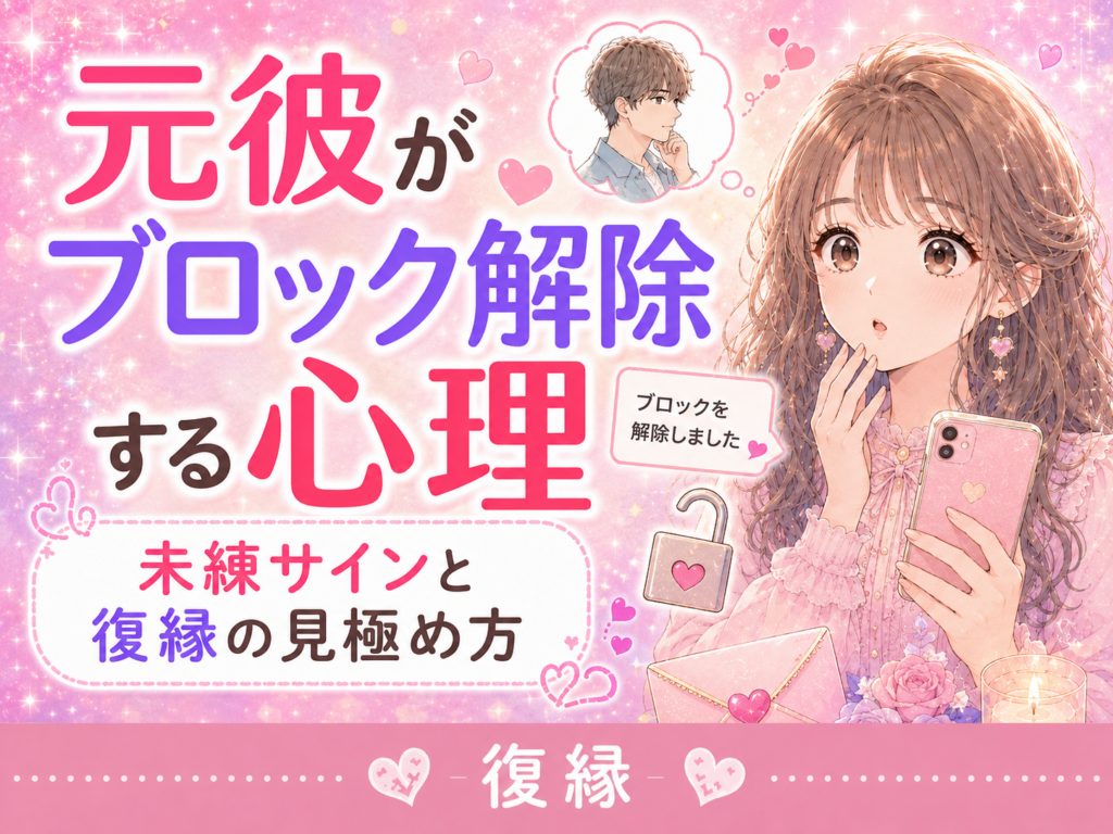 元彼がブロック解除する心理