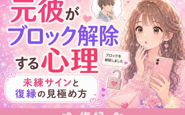元彼がブロック解除する心理