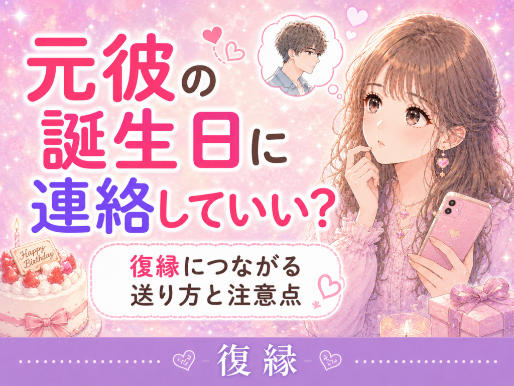 元彼の誕生日に連絡していい?