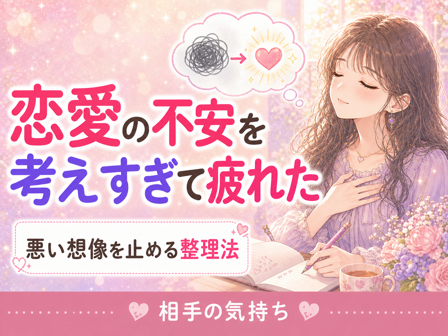 恋愛の不安を考えすぎて疲れたとき｜悪い想像を止める整理法