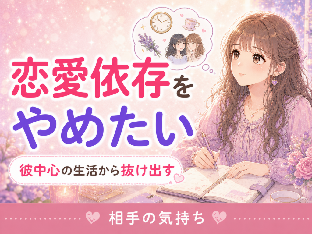 恋愛依存をやめたい女性へ｜彼中心の生活から自分を取り戻す方法