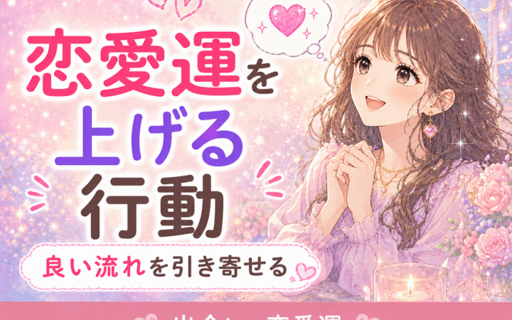 恋愛運を上げる行動