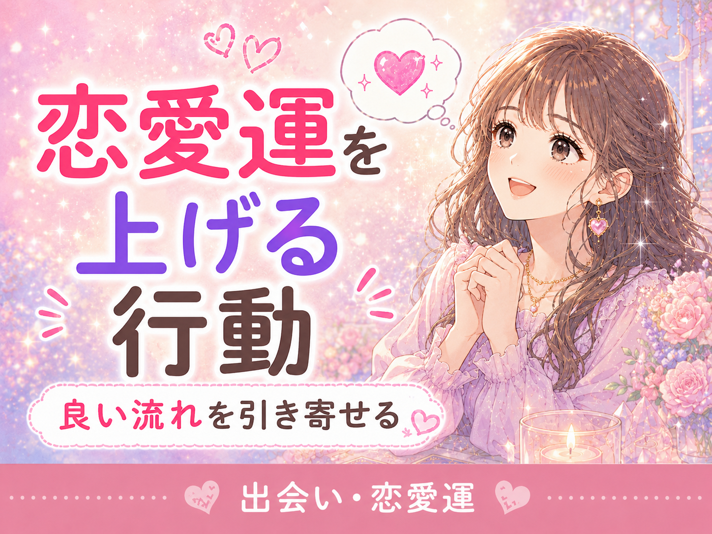 恋愛運を上げる行動