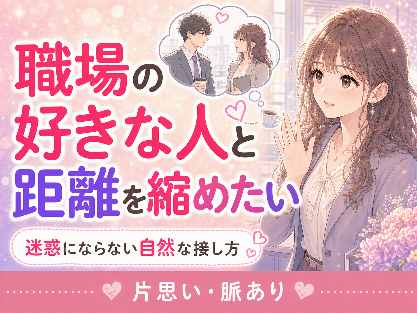 職場の好きな人と距離を縮める方法｜迷惑にならない自然な接し方