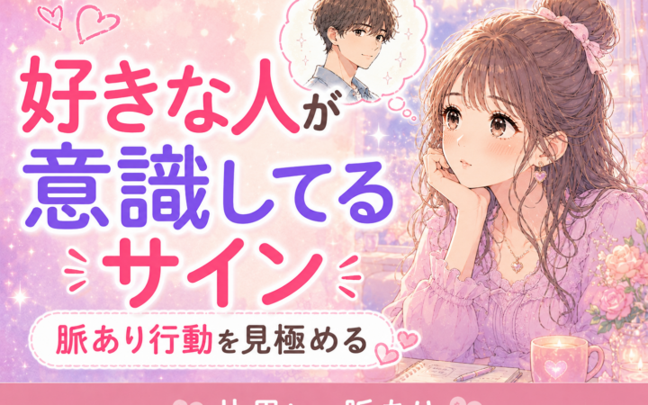 好きな人が意識してるサイン