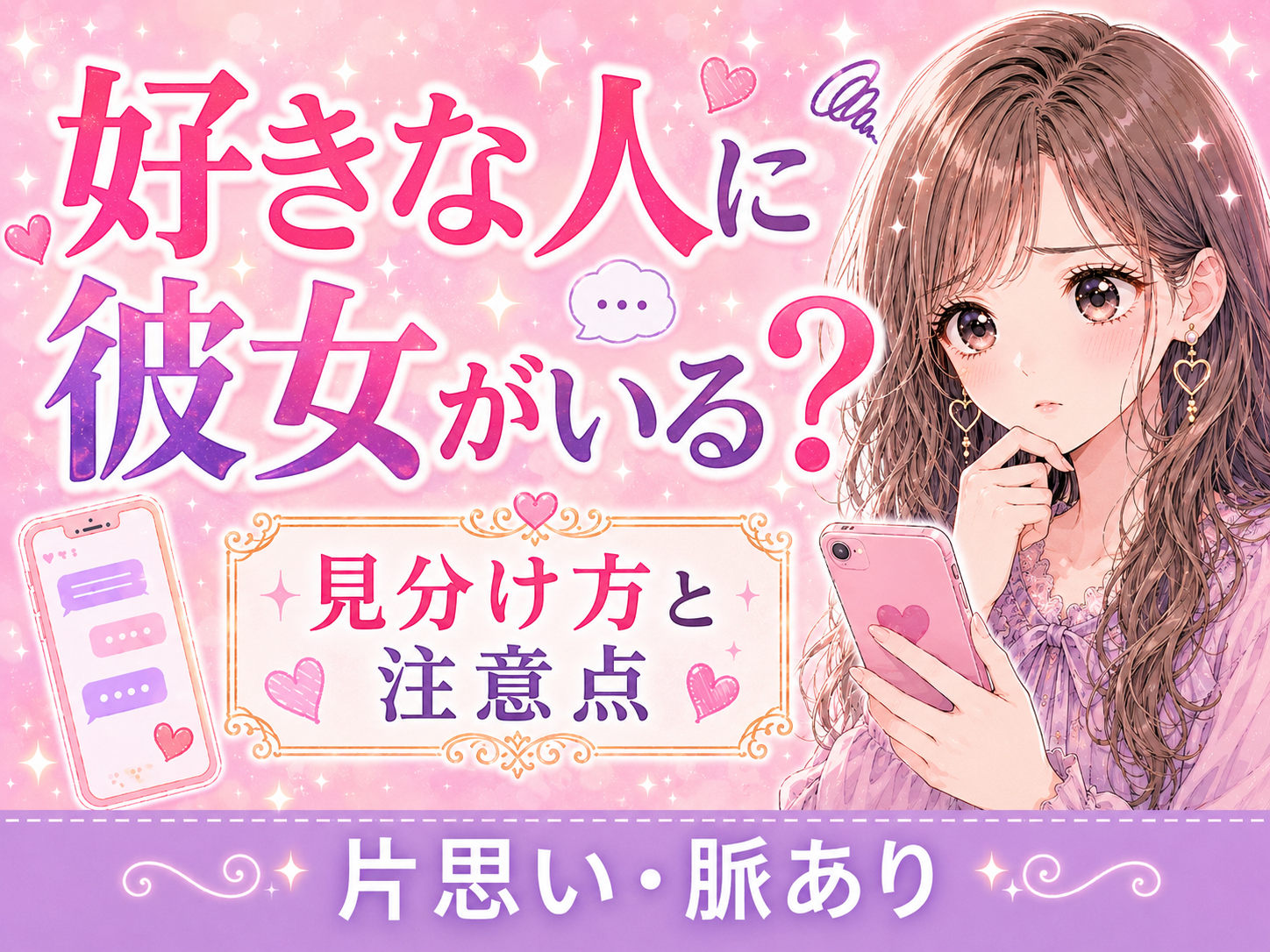 好きな人に彼女がいるか知りたい｜見分け方と確認するときの注意点