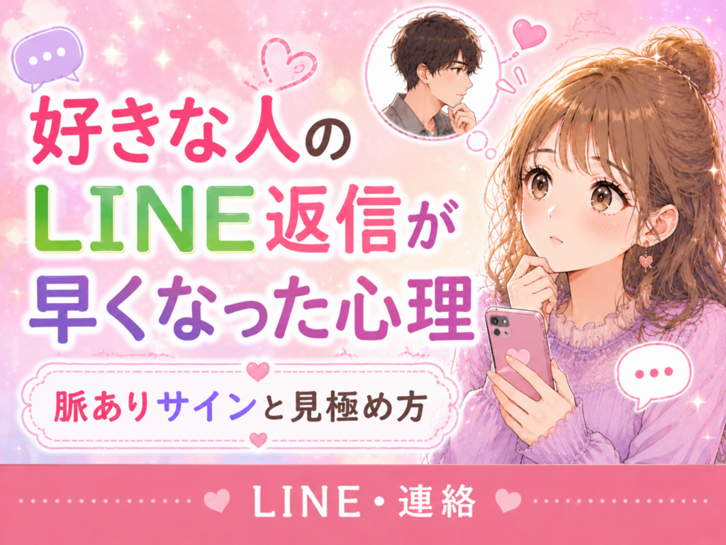 好きな人のLINE返信が早くなった心理