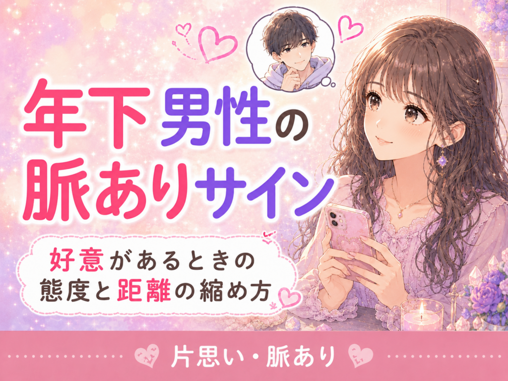 年下男性の脈ありサイン