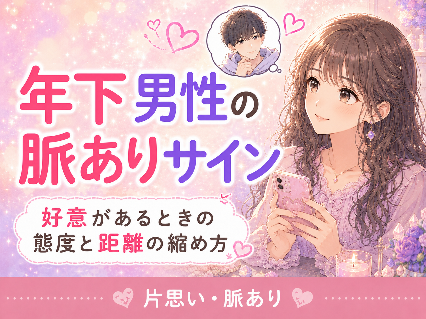 年下男性の脈ありサイン