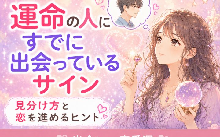 運命の人にすでに出会っているサイン