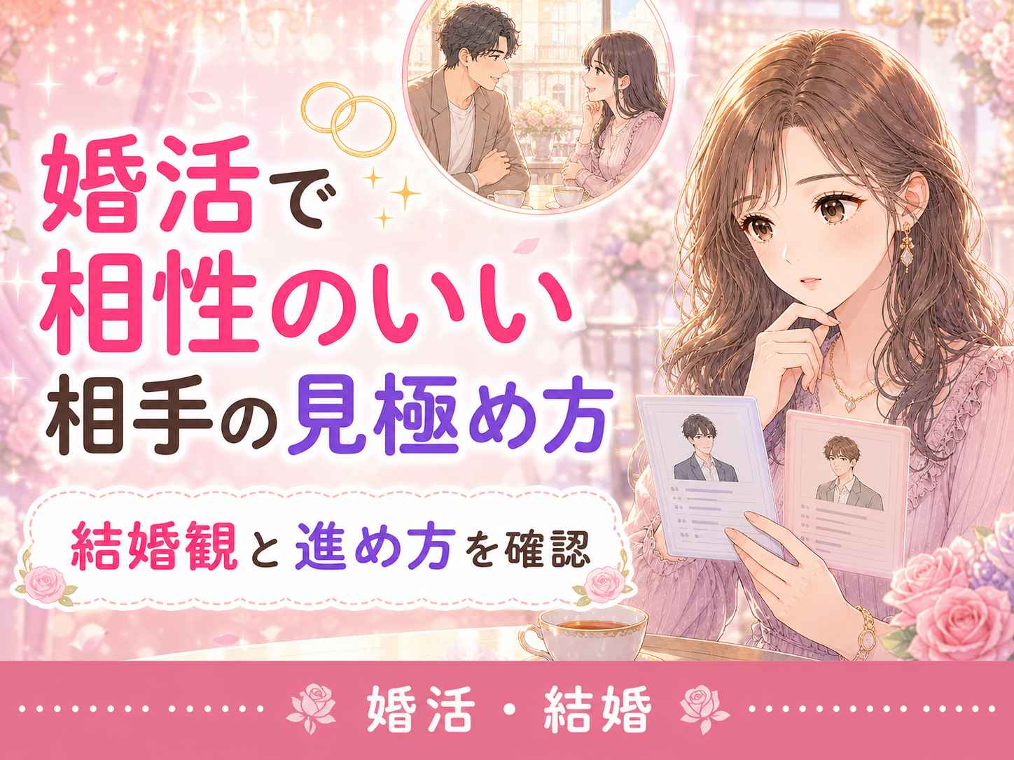 婚活で相性のいい相手を見極める方法|結婚観と関係の進め方