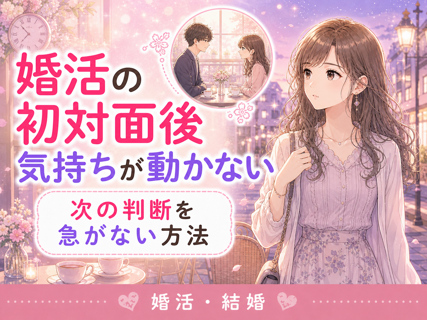 婚活で初対面後に気持ちが動かない理由|次の判断を急がない方法