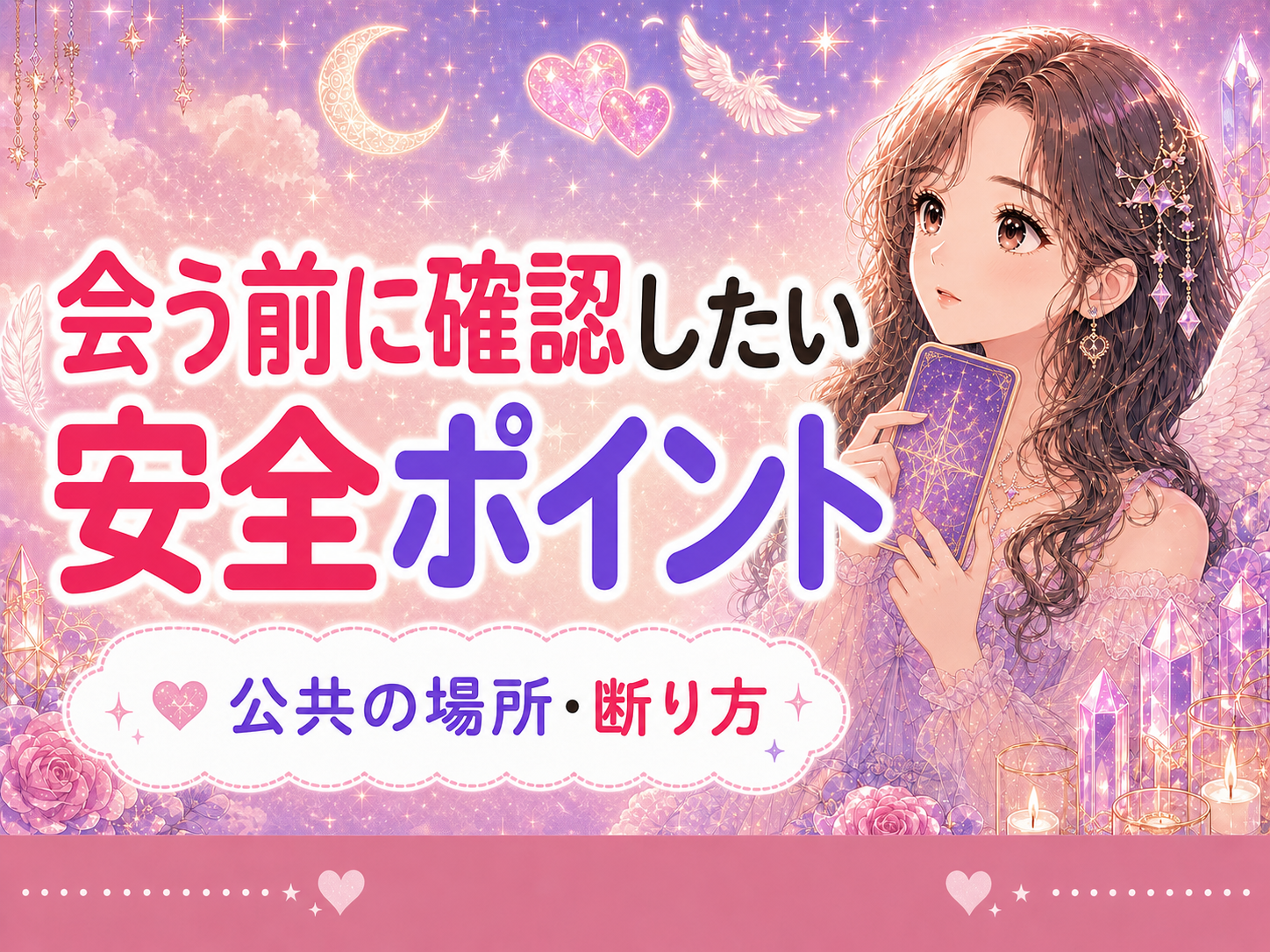 マッチングアプリで会う前に確認したい安全ポイント|初対面の不安を減らす方法
