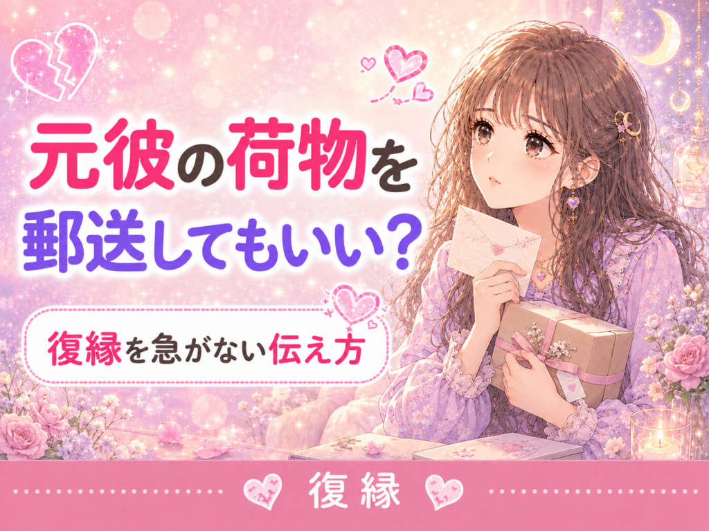 元彼の荷物を郵送してもいい?復縁を急がない伝え方と連絡例