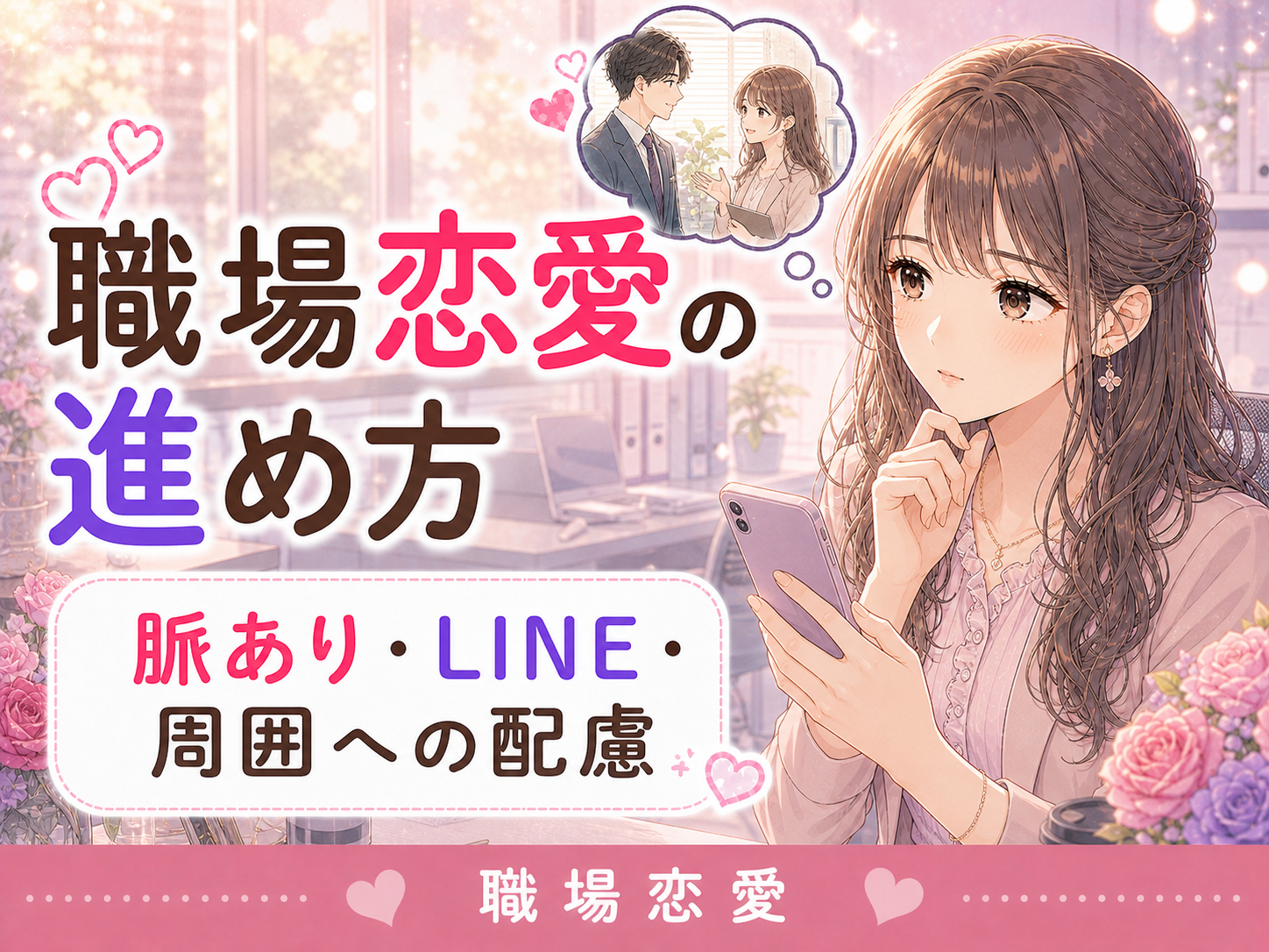 職場恋愛の進め方｜脈あり・LINE・周囲への配慮まで