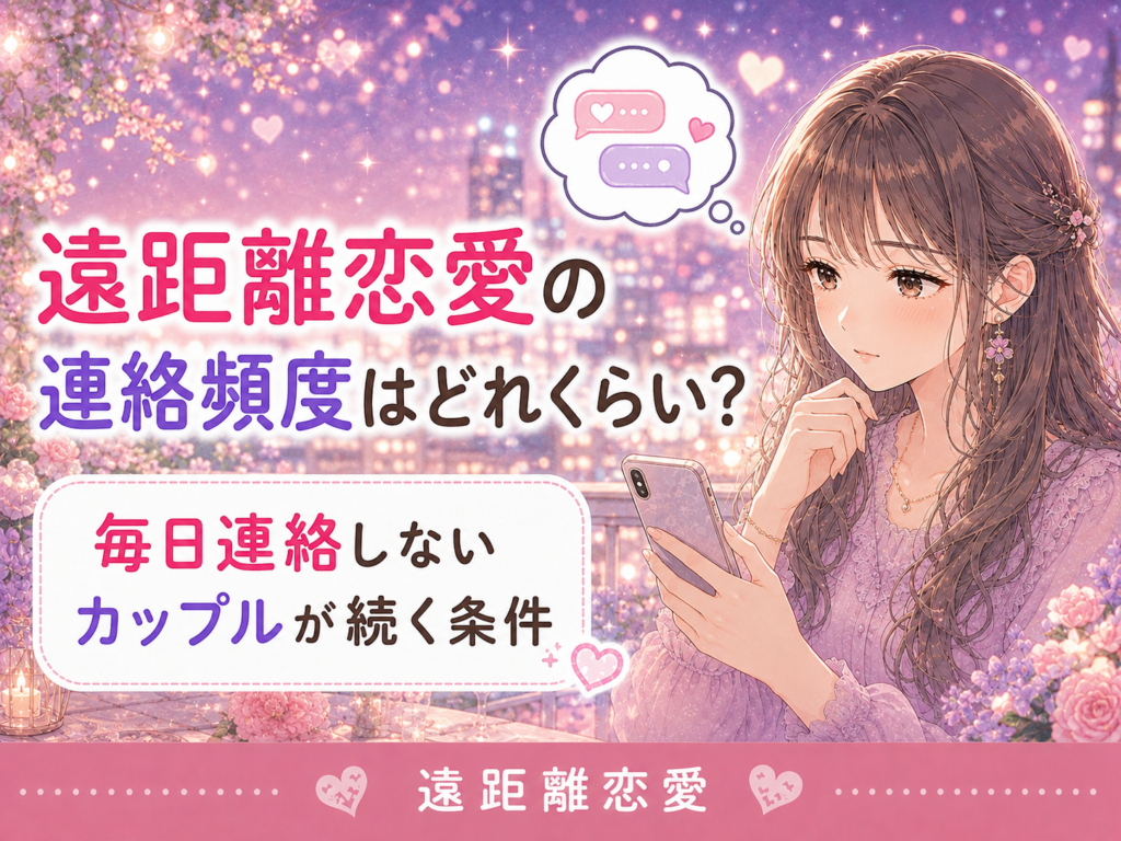 遠距離恋愛の連絡頻度はどれくらい？毎日連絡しないカップルが続く条件
